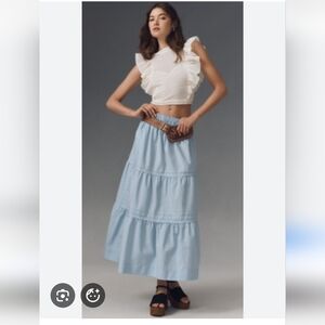 Anthropologie Maeve The Somerset Maxi Skirt